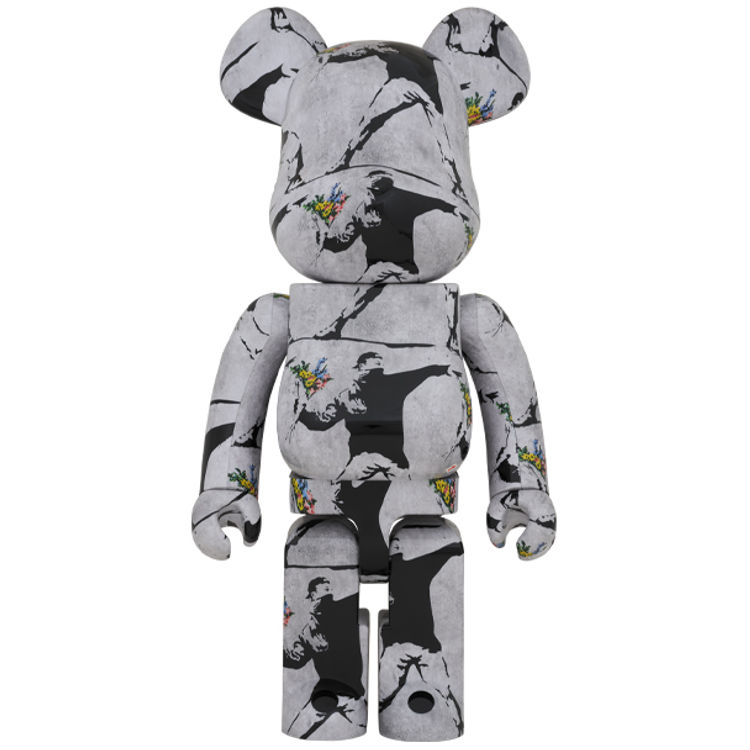 1000% Flower Bomber Be@rbrick by Banksy (Brandalised)