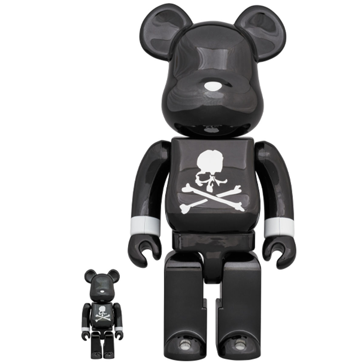 100% + 400% Black Chrome Mastermind Japan Be@rbrick (Set)