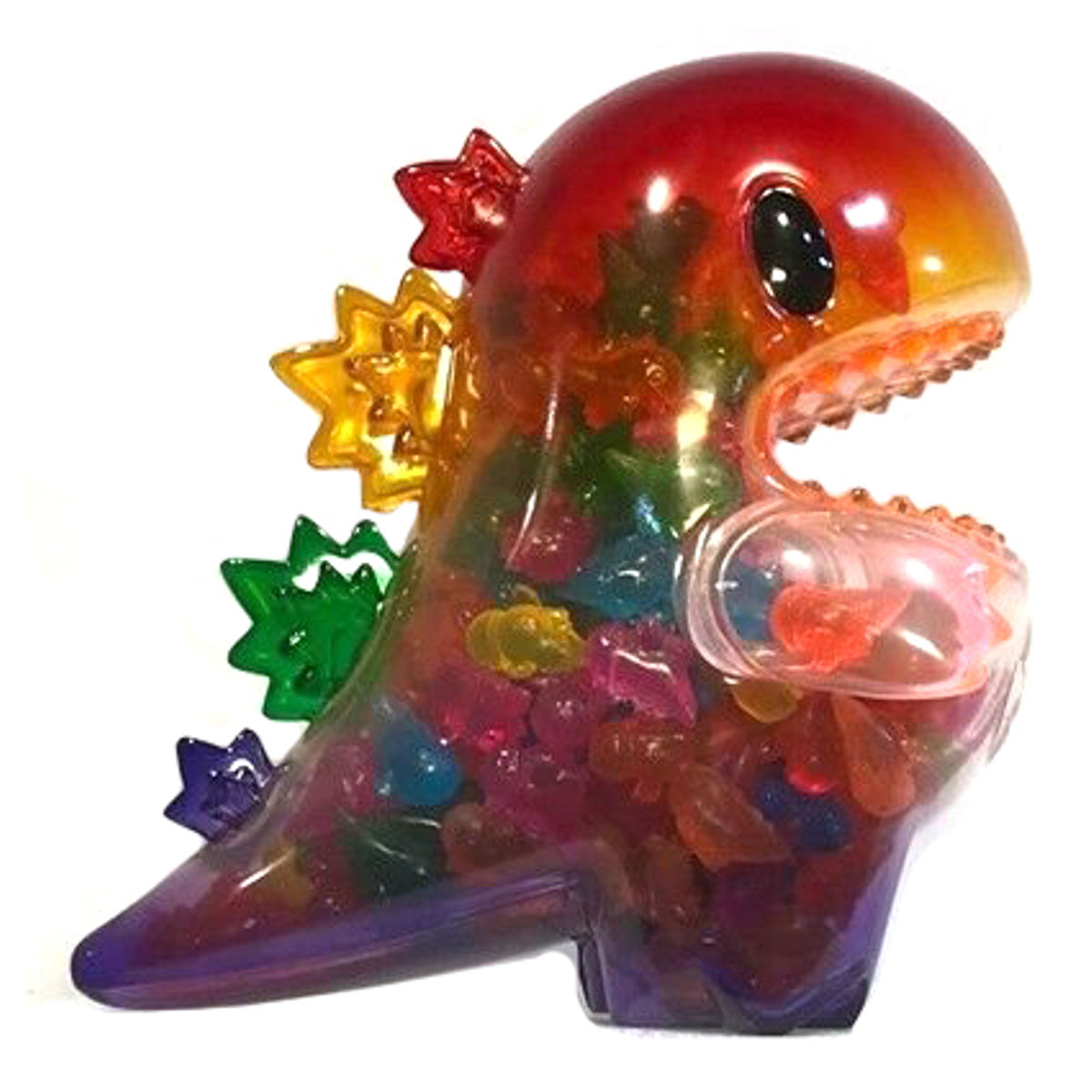 Rainbow Big Dino with Micro Dino Guts
