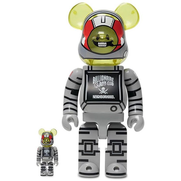 100% + 400% Billionaire Boys Club x Neighborhood Be@rbrick (Set) by NEIGHBORHOOD