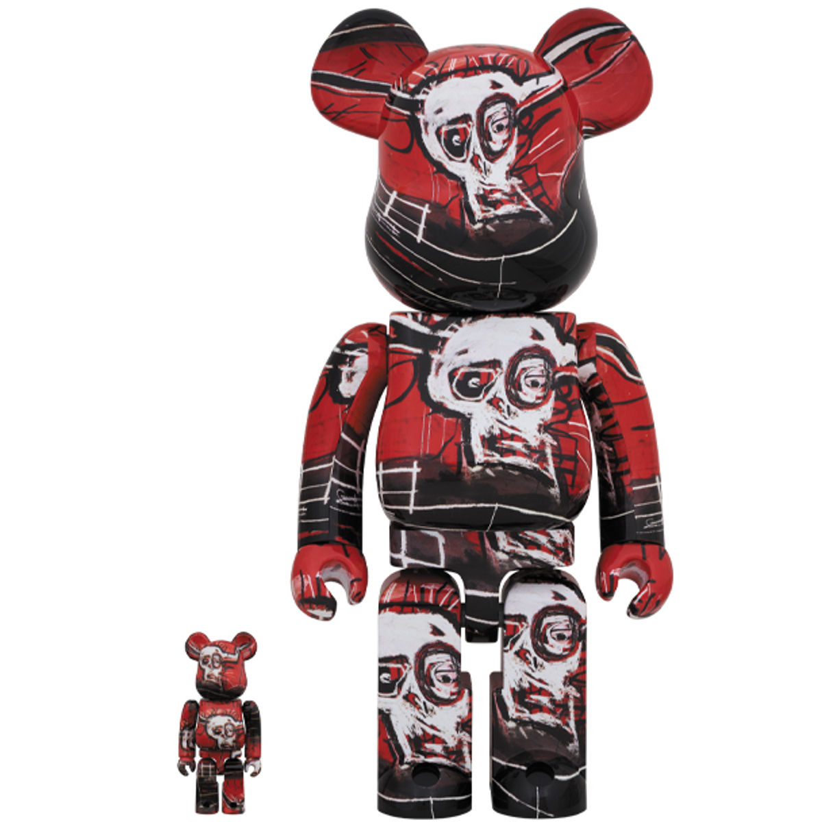 100% + 400% Jean-Michel Basquiat #5 Be@rbrick (Set)