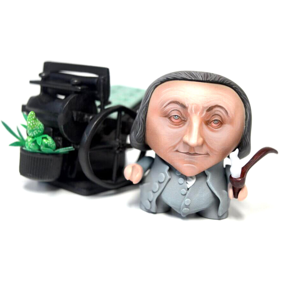 Benjamin Franklin and the Herbal Printing Machine