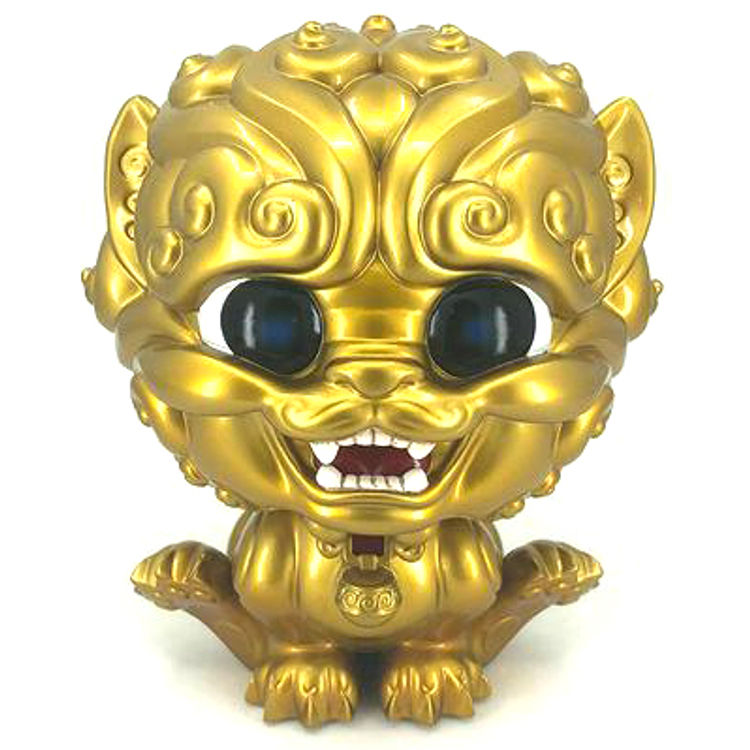 6" Gold Shi-Shi the Tiny Guardian by Klim Kozinevich