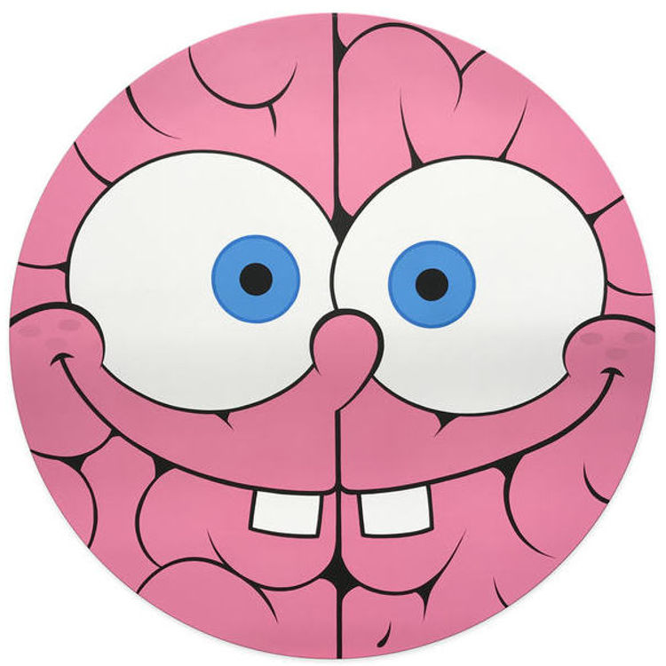 Sponge Brain (Round Portrait) by Emilio Garcia