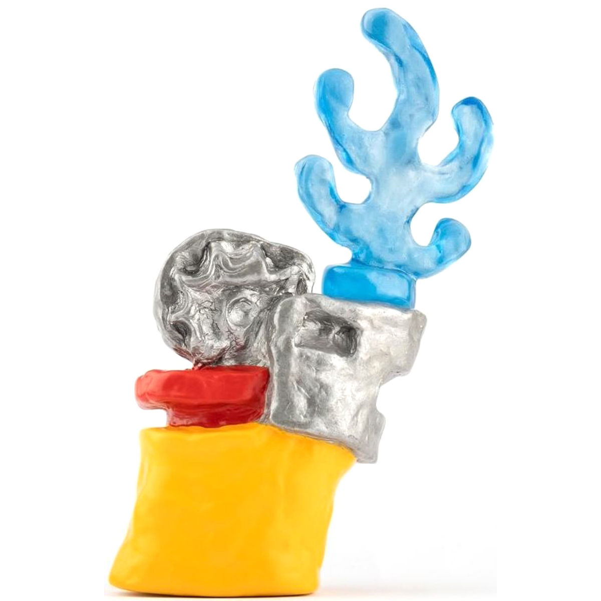 Yellow / Blue Flame Red Flower