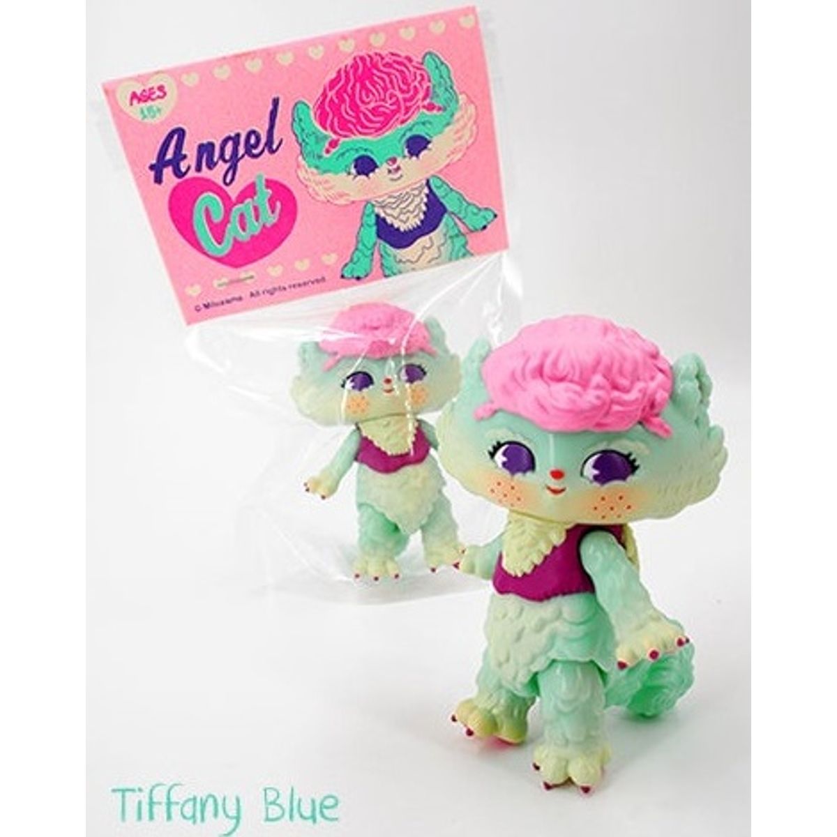 Mini Angel Cat- Tiffany Blue