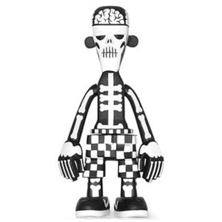 "Black Body White Bone" 6-inch B/W variant by Michael Lau
