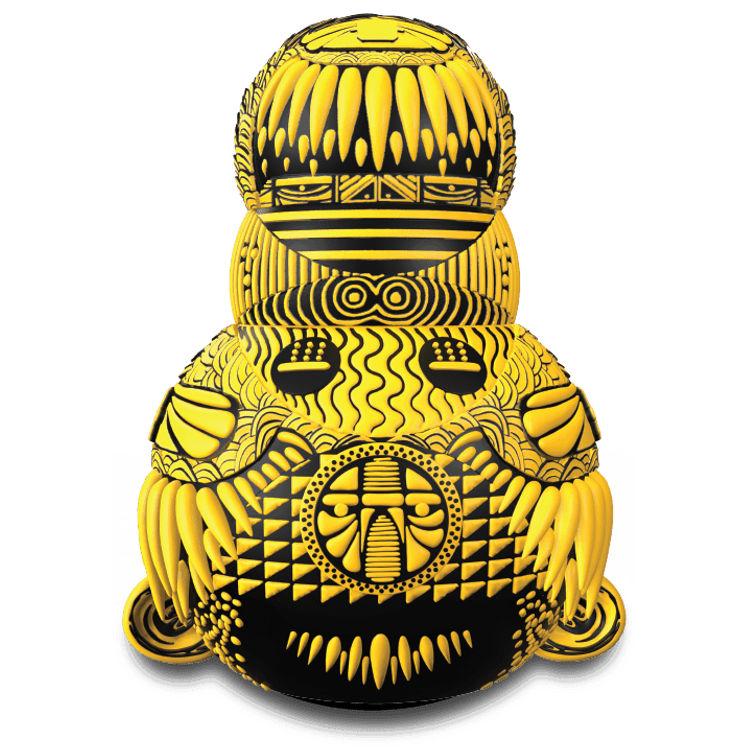 Yellow Monsterball Totem by Darbotz (Rain Rosidi)