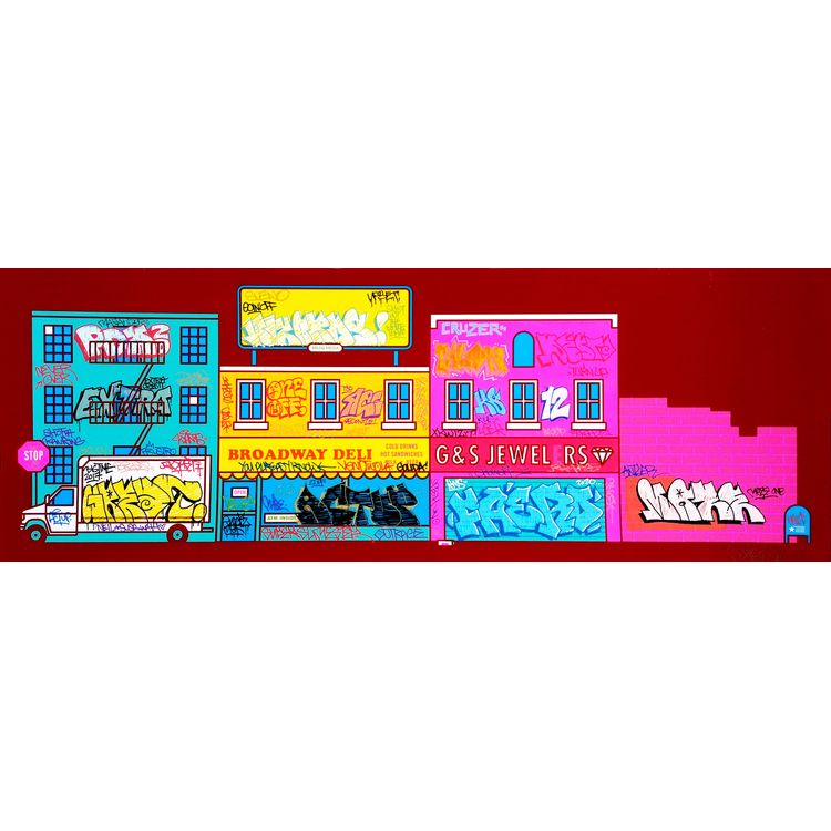 Graffiti Action Playset (One-off Custom) by Mike Davis