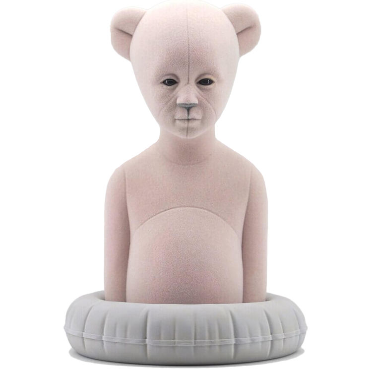 Pink & Grey Polar Kid by Aspencrow