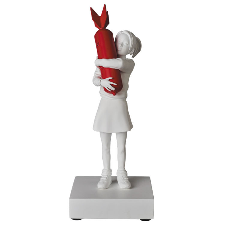 White & Red Bomb Hugger by Banksy (Brandalised)