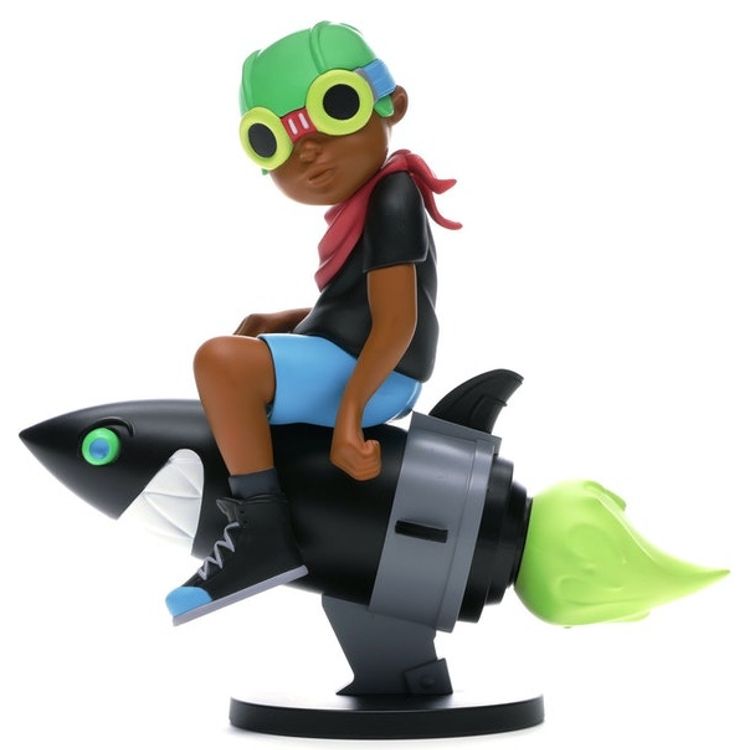 Black Shirt Beyond The Beyond Fly Boy by Hebru Brantley