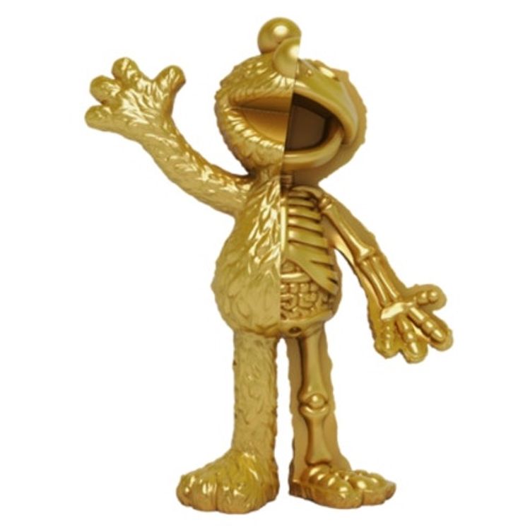 4" XXRay Sesame Street : Gold Chase Elmo by Jason Freeny