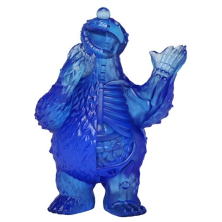 4" XXRay Sesame Street : Blue Chase Cookie Monster by Jason Freeny