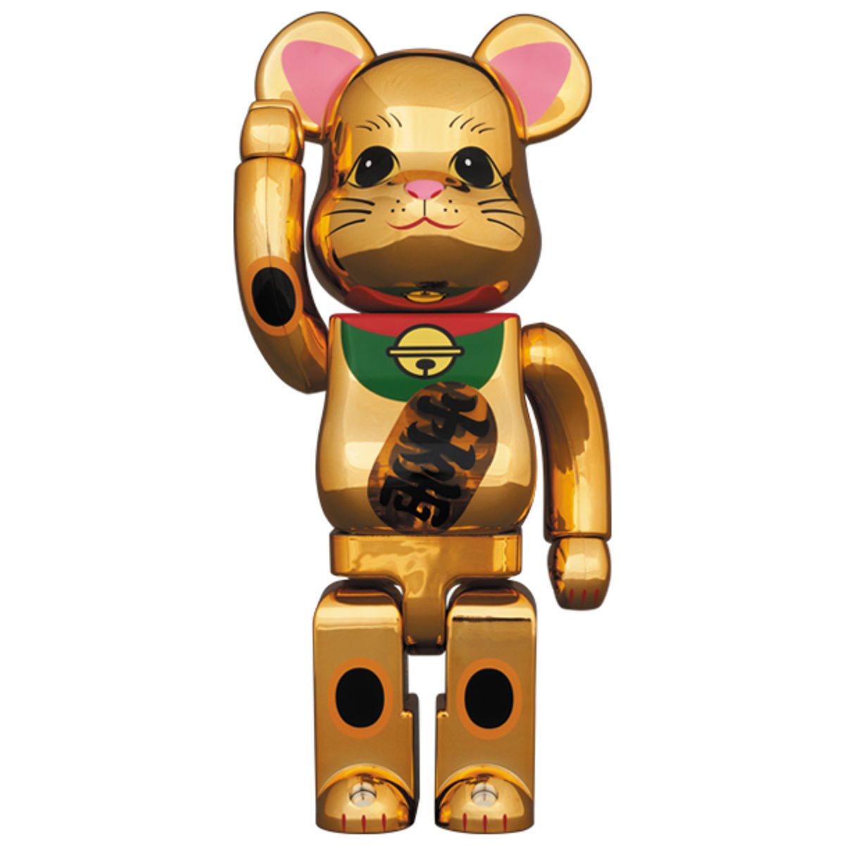 400% Luminance Gold Plated Maneki Neko Be@rbrick