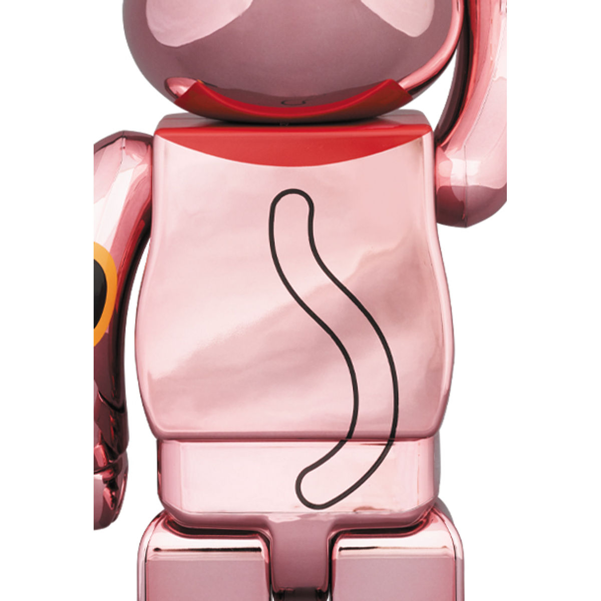 400% Pink Gold Plated Maneki Neko Be@rbrick