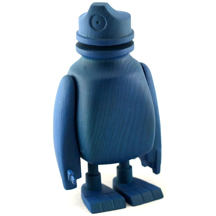 6" Blue Wooden Bodega by kaNO