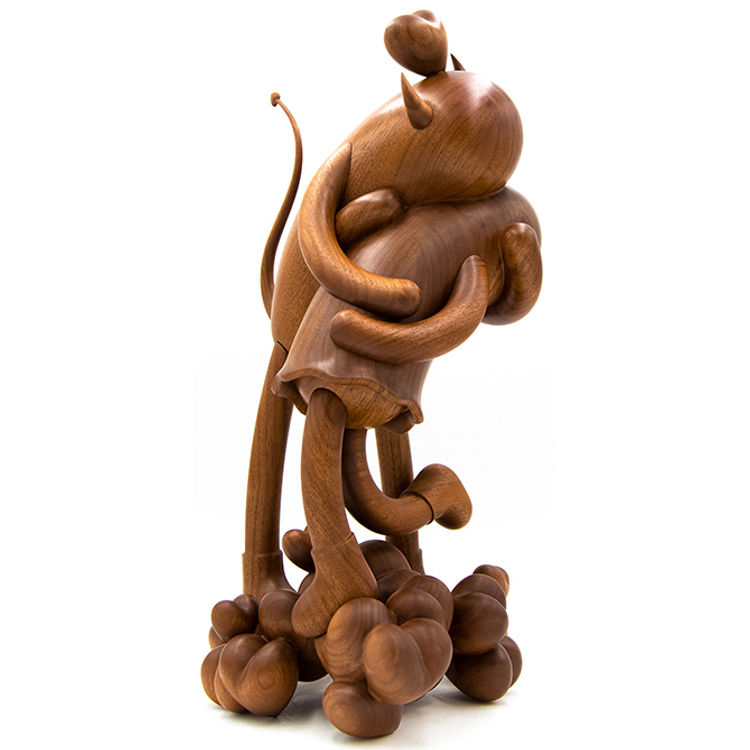 Wooden Victory Kiss by BBKK