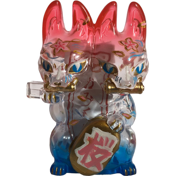 SAKURA CLEAR TWO-HEADED FOX by Genkosha