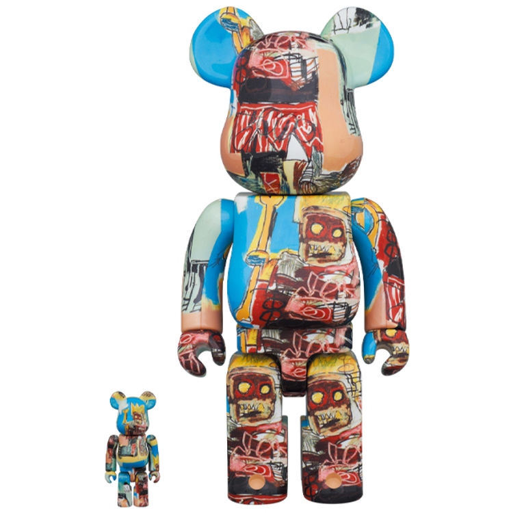 100% + 400% Jean-Michel Basquiat #6 Be@rbrick (Set) by Jean-Michel Basquiat