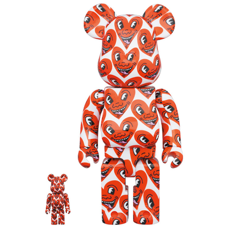 100% + 400% Keith Haring #6 Be@rbrick (Set) by Keith Haring
