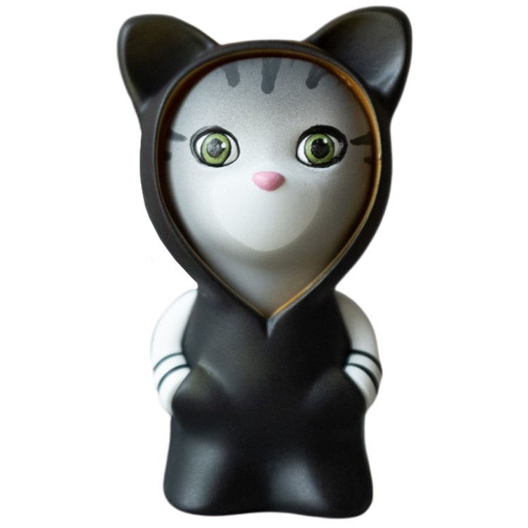 Grey Tabby Onesie Cat by Space Rabbit Studio