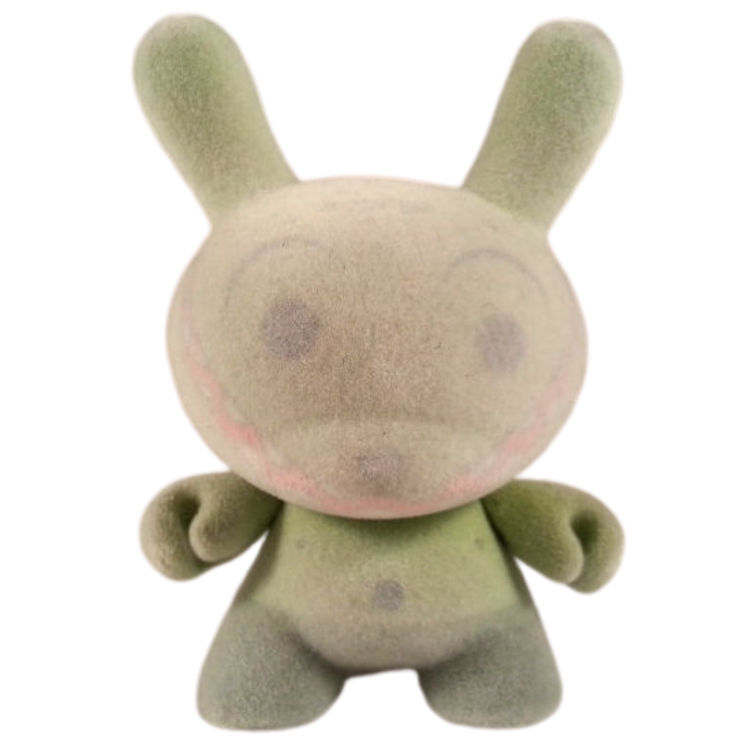 [Prototype] Flocked Grinning Green by Kidrobot