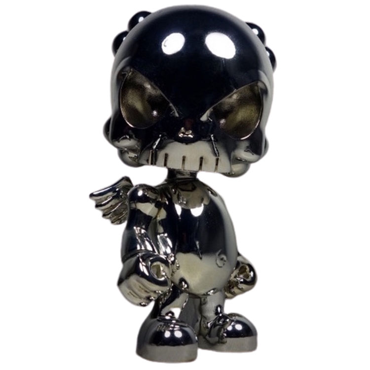 7" Chrome The Blank Skullhead by Huck Gee