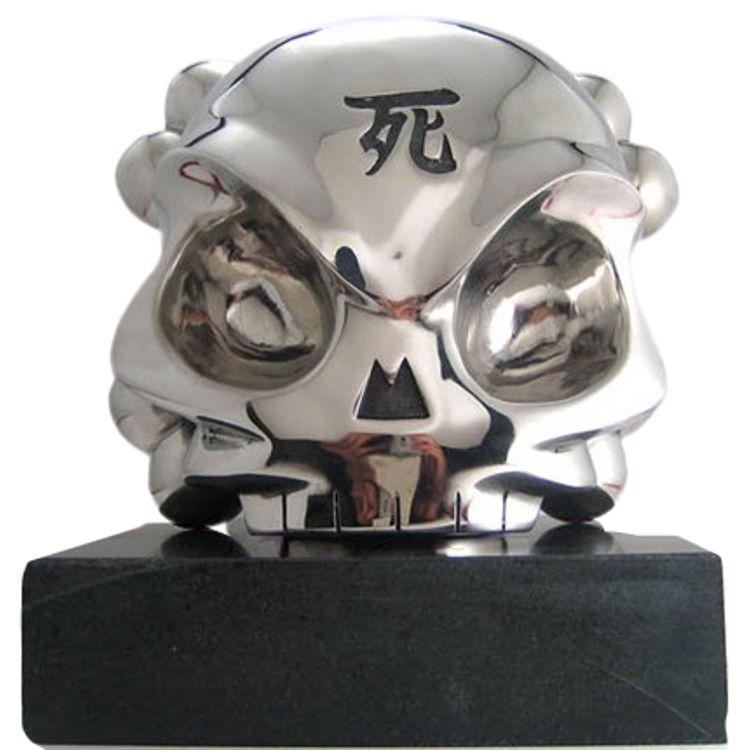 Stainless Steel Skullhead by Huck Gee