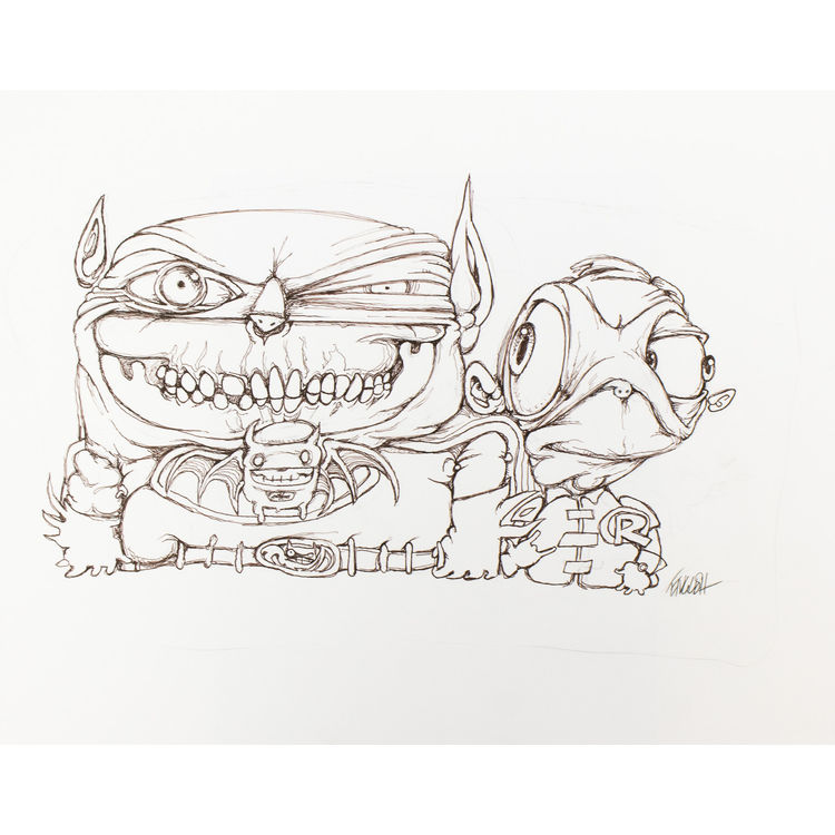 Batman and the Boy Blunder (Badly Drawn) by Ron English