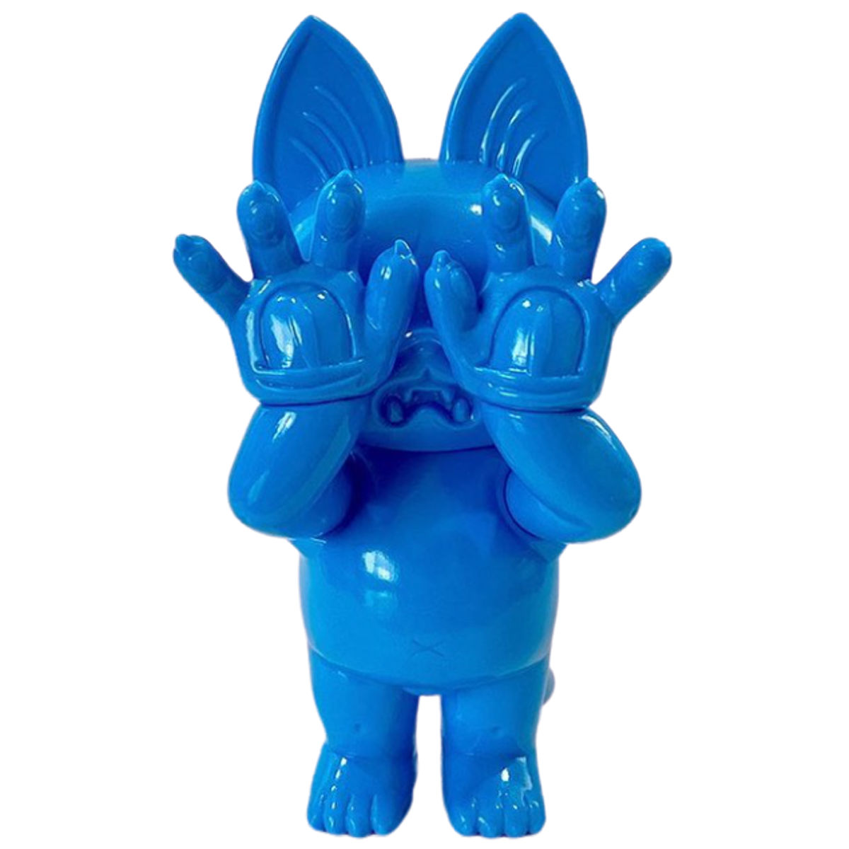 Unpainted Blue Hell's Cat Onigiri