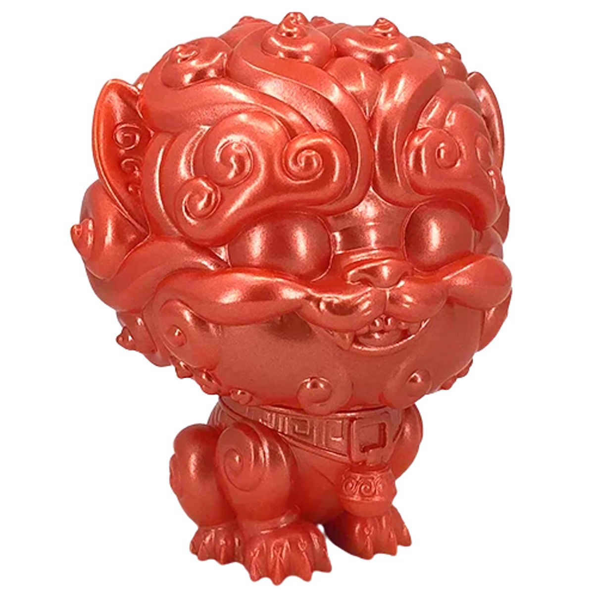 Metallic Blood Orange Shi-Shi the Tiny Guardian