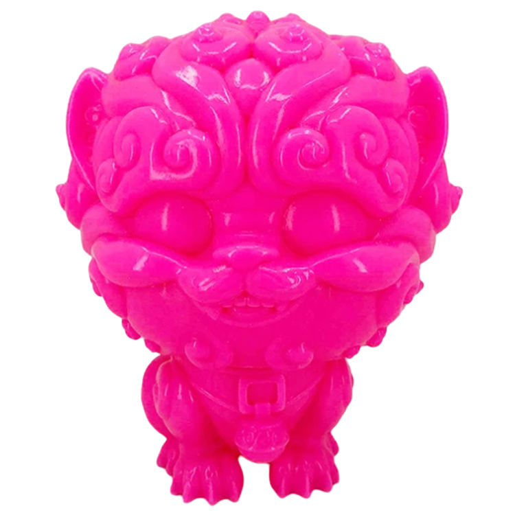 Hot Pink Shi-Shi the Tiny Guardian by Klim Kozinevich