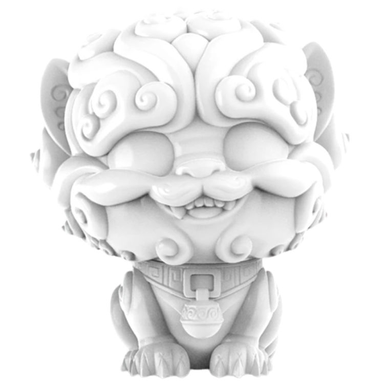 White Shi-Shi the Tiny Guardian by Klim Kozinevich