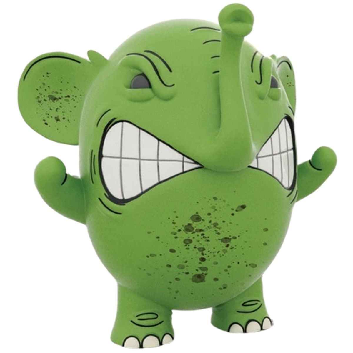 Green Charlie The Angry Elephant