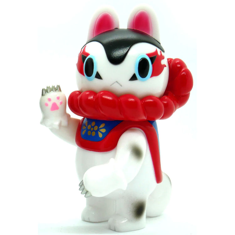 White & Blue Inu-Harigon by Teresa Chiba