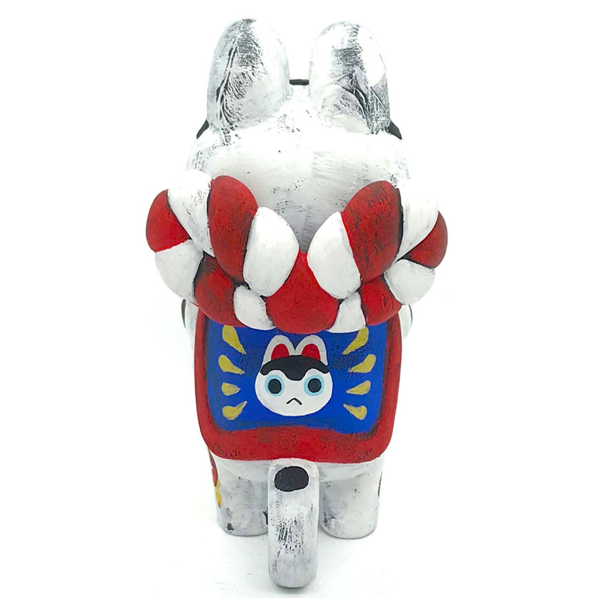 White Inu-Harigon with Basket