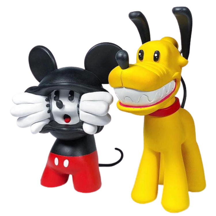 Anxious Mickey & Manic Pluto by Luaiso Lopez