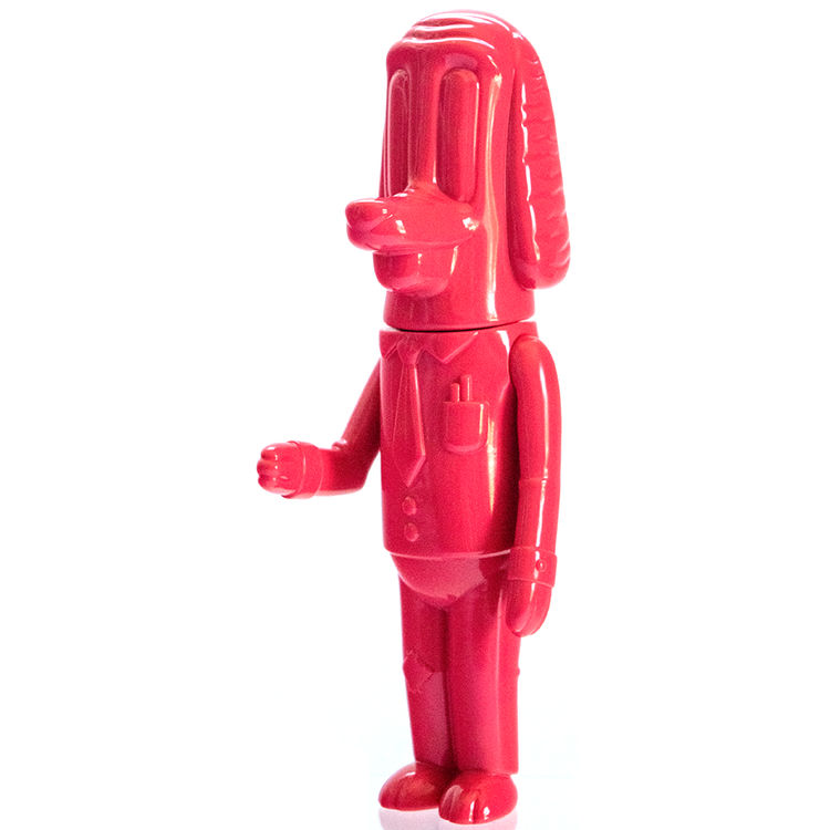 Coral Red Work Dog by Vincent Scala