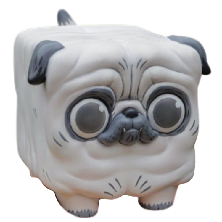 Chaplin Pug Box by Stray Cat Toy