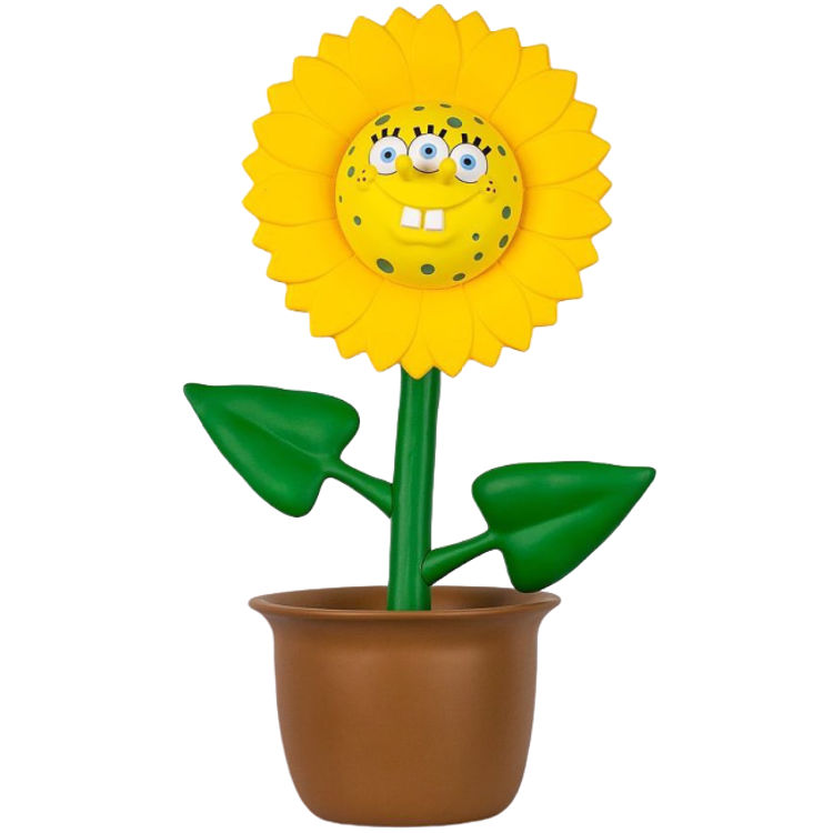 Shocking Sunflower (3 Eyed Sponge) by Ron English