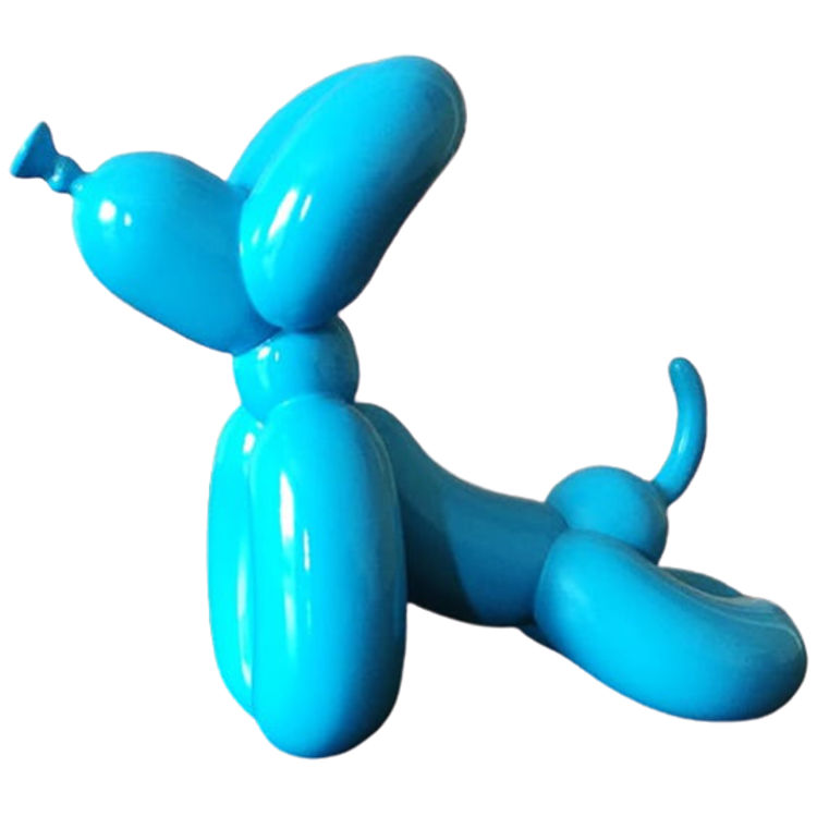 Blue Stretching Yoga Balloon Dog by Whatshisname (Sebastian Burdon)