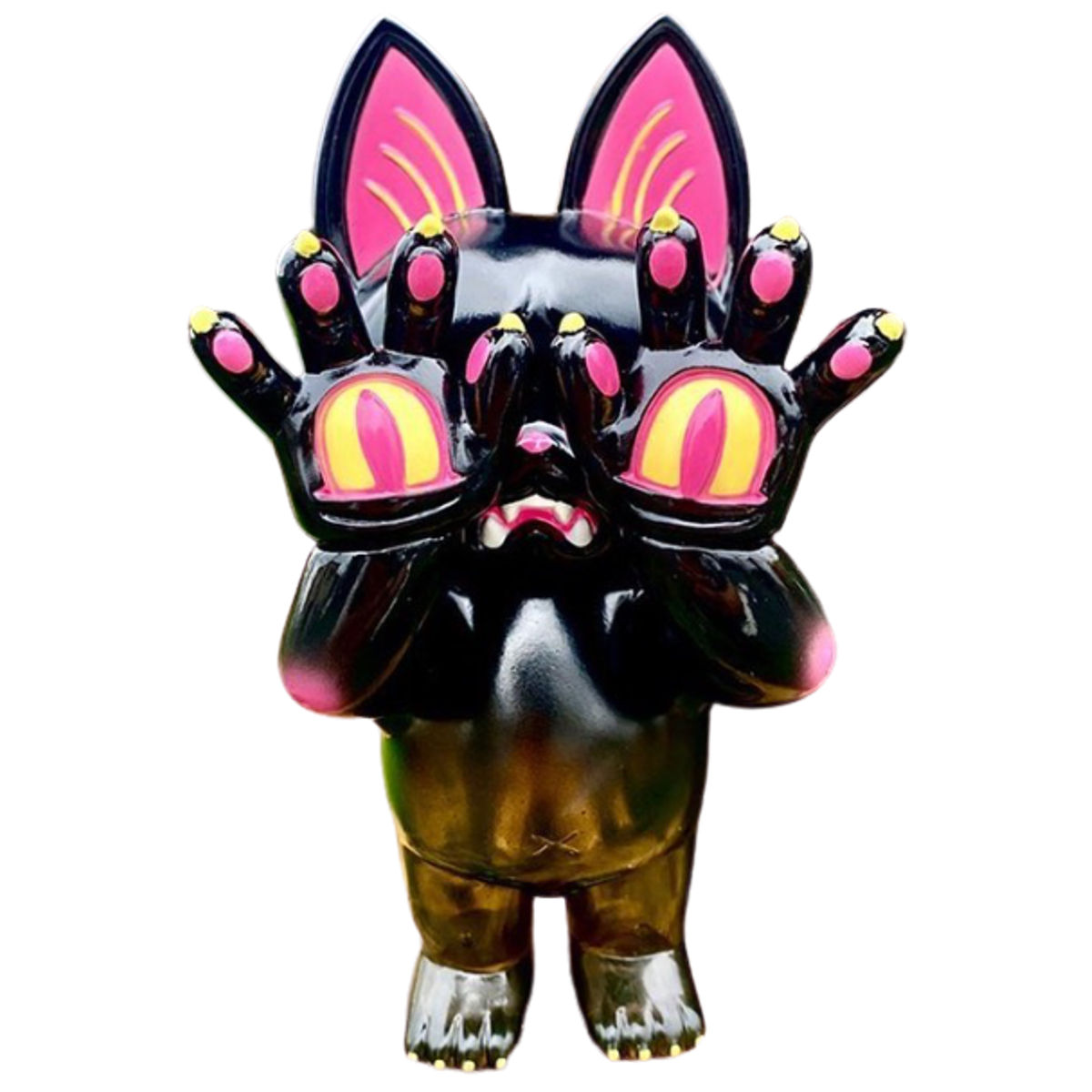 Black & Pink Hell's Cat Onigiri