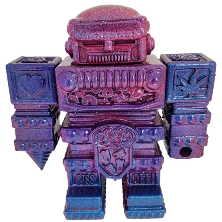 Pink, Blue, & Purple Glitter Bruiser by CreatureMaker (Trace Goodwin)