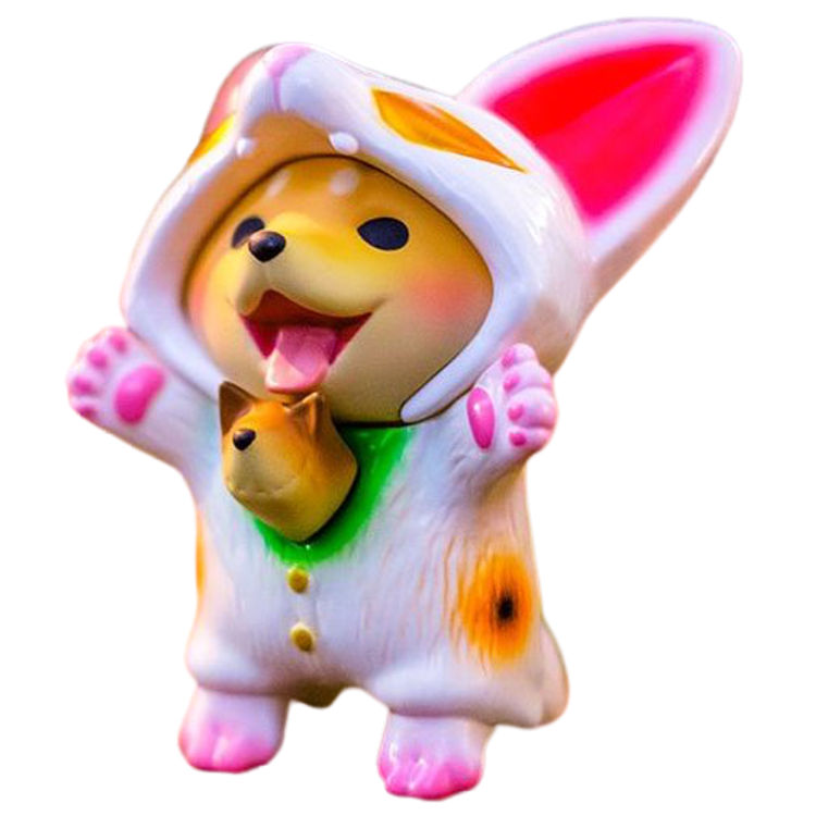 White Maneki Baby Dou Dou RUYH by Dog Together Studio