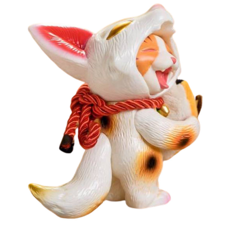 White Maneki Dou Dou & Fiffy by Dog Together Studio