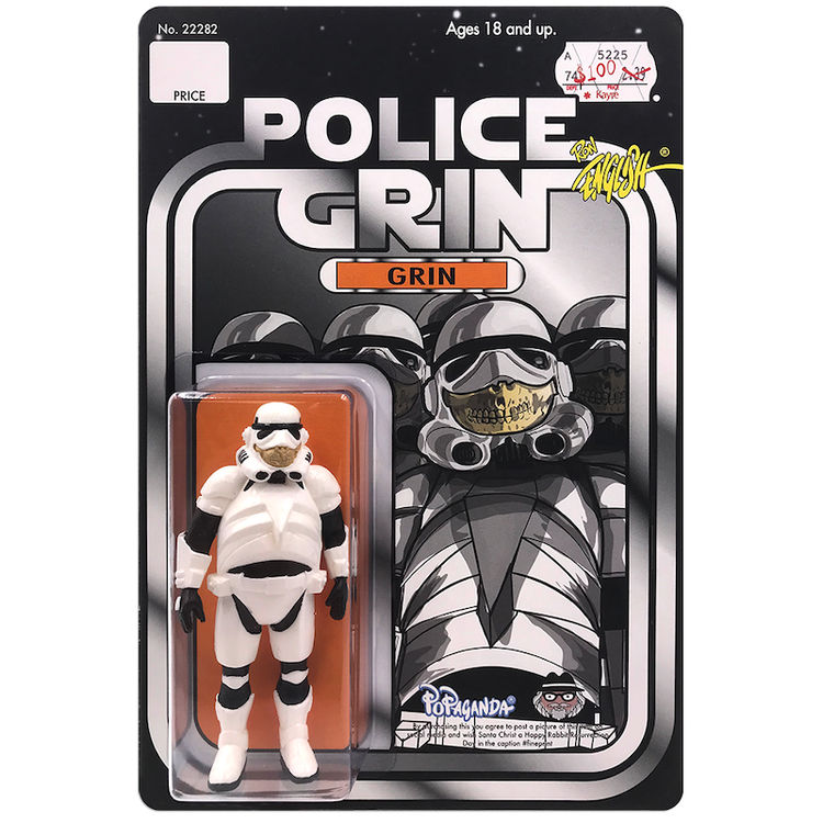 White Police Grin Action Figure (SDCC '20) by Ron English