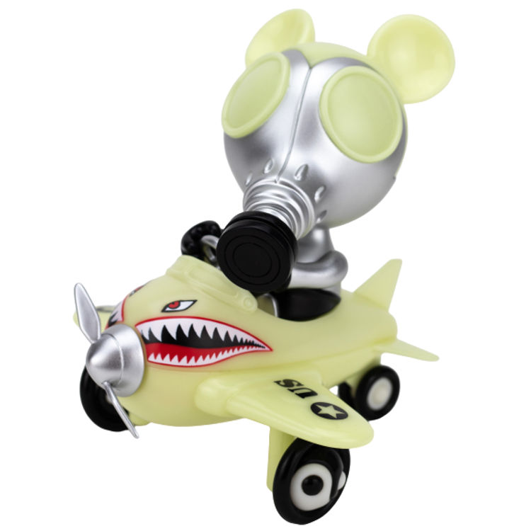 Mousemask Murphy in Airplane Night Raid edition by Ron English