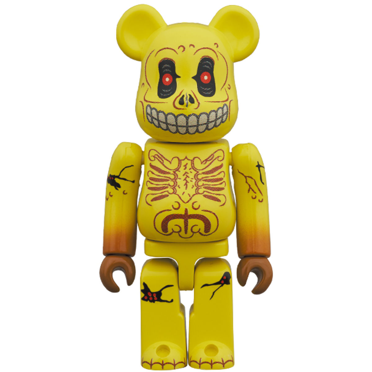 100% + 400% Yellow Skull Face : Madballs (Set)