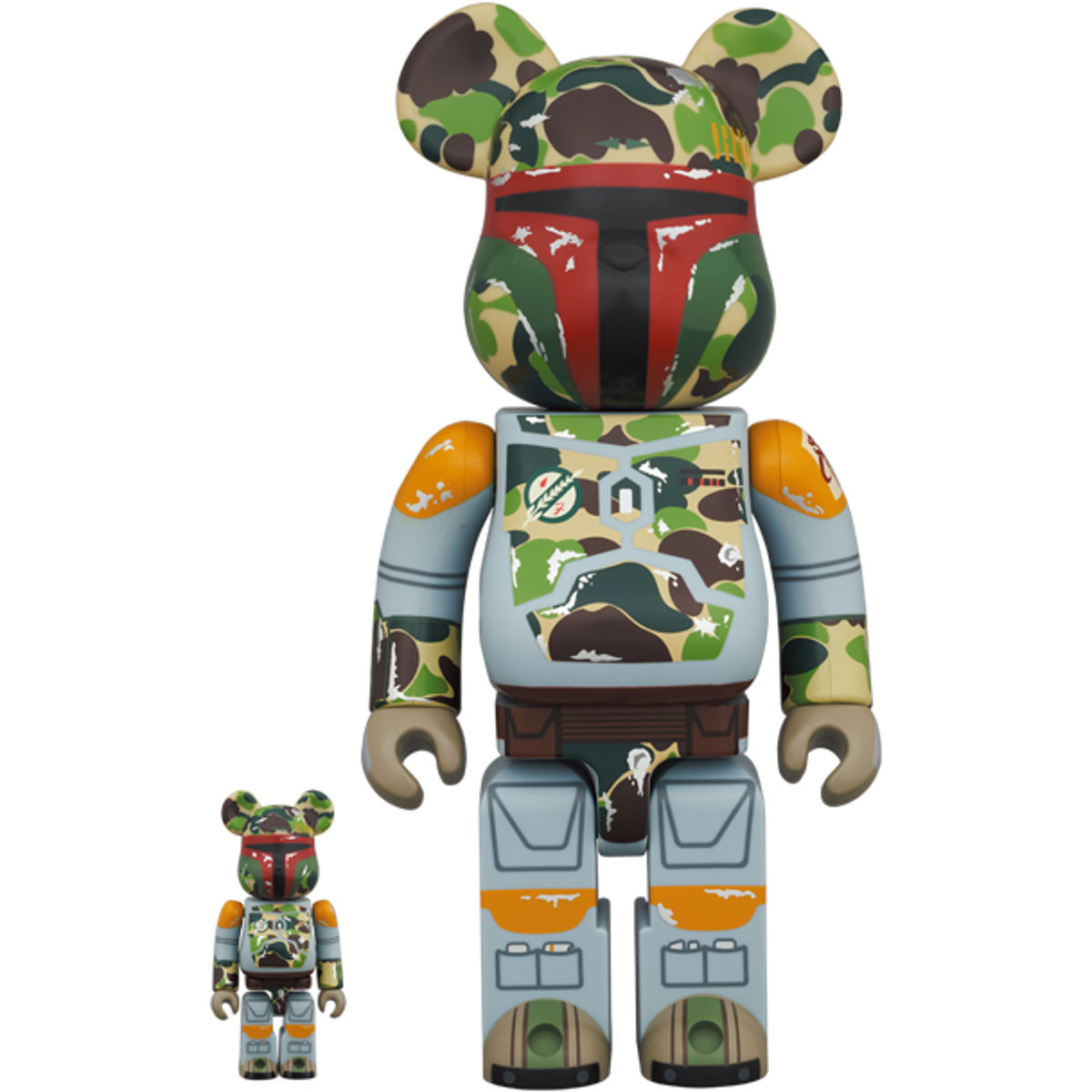 100% + 400% BAPE Boba Fett Bearbrick (Set)